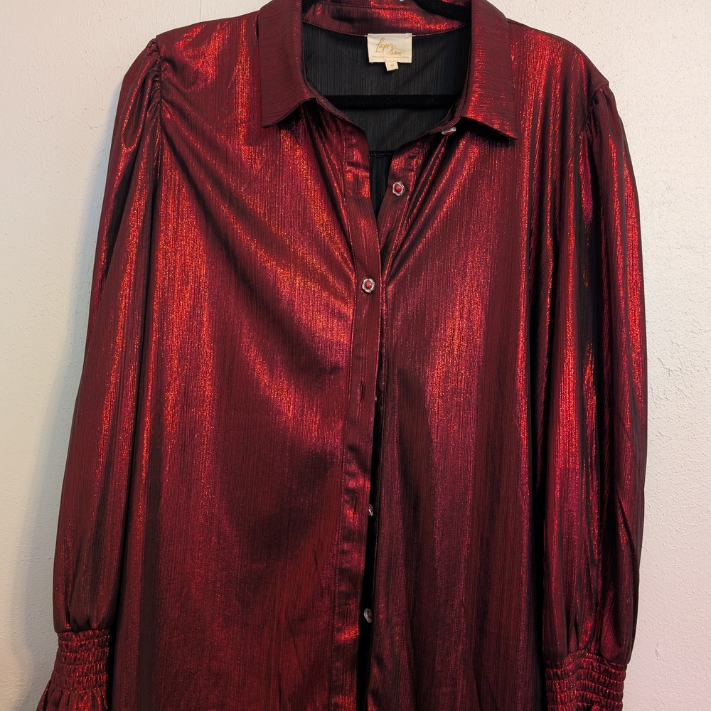 Elegant Red Blouse